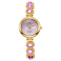 Women's Bracelet Round Dial Diamond Advanced Quartz Watch