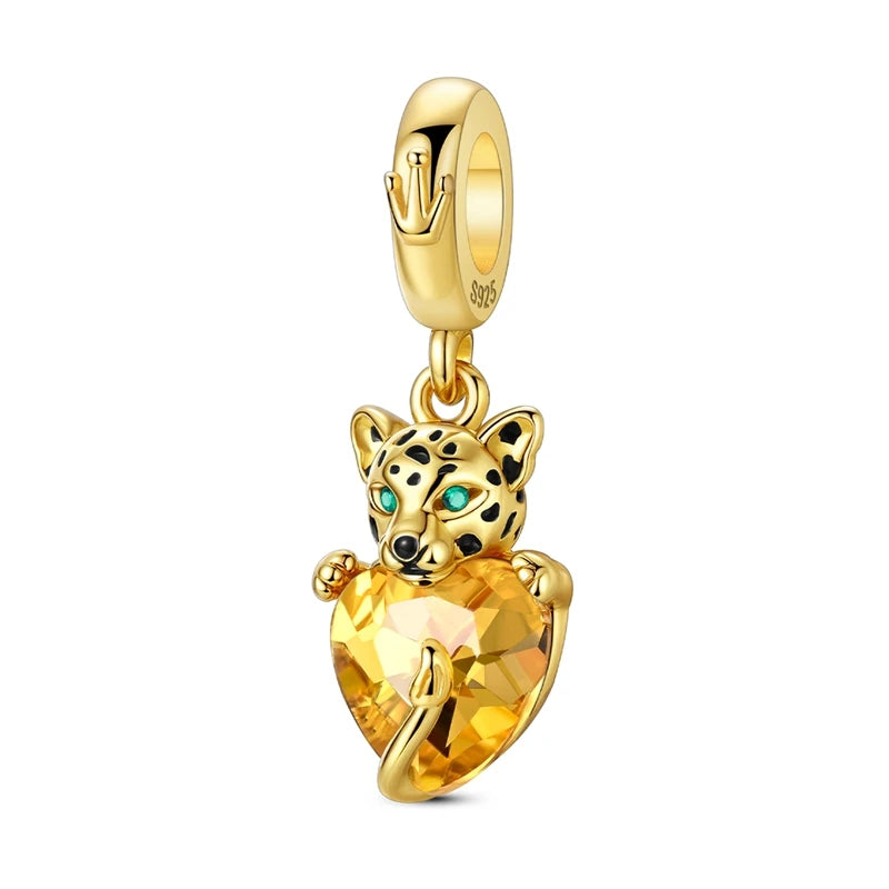 2025 Hot Sale Charms Bead 925 Sterling Silver Gold Bow Luminous Firefly Dangle Fit Bangle Bracelet Necklace DIY Jewelry