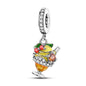 2025 Hot Sale Charms Bead 925 Sterling Silver Gold Bow Luminous Firefly Dangle Fit Bangle Bracelet Necklace DIY Jewelry
