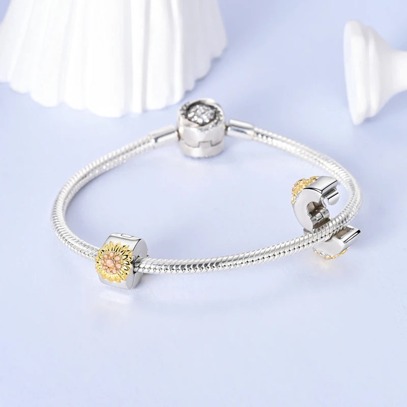 2025 Hot Sale Charms Bead 925 Sterling Silver Gold Bow Luminous Firefly Dangle Fit Bangle Bracelet Necklace DIY Jewelry