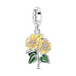 2025 Hot Sale Charms Bead 925 Sterling Silver Gold Bow Luminous Firefly Dangle Fit Bangle Bracelet Necklace DIY Jewelry